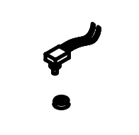 BV0199-03 – VENTLINE/DEX Push Button Switch, For Ventline Vanair Exhaust Fan VP-543 Black Red Button